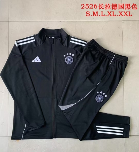 2025/26 Germany Black Soccer Jacket Uniform-815