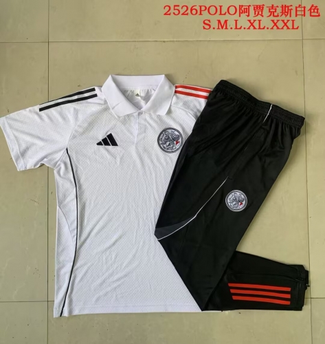 2025/26 Ajax White Thailand Polo Uniform-815