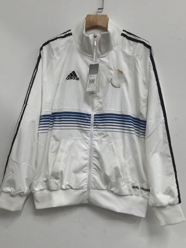 2025/26 Rea Madrid White Windbreaker Hoodies Top-C1