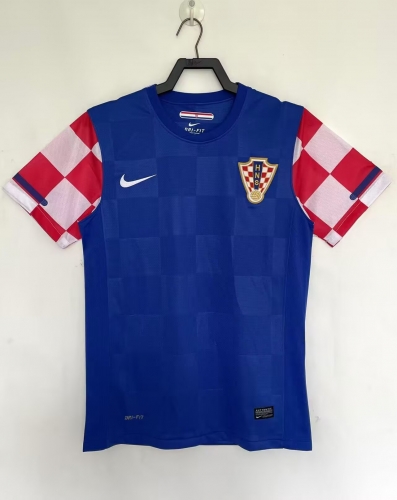 2010 Retro Version Croatia Away Blue Thailand Soccer Jersey AAA-811