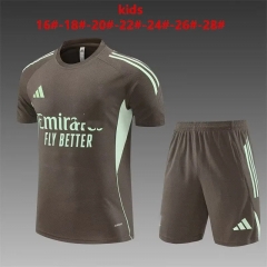 Kids 2025/26 Rea Madrid Khaki Kids/Youth Soccer Tracksuit Uniform-801