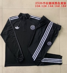 125th Version 2025/26 Germany Black Kids/Youth Trackusit Uniform-815