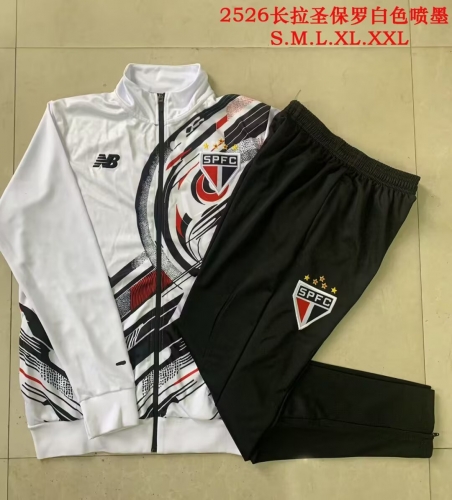2025/26 Sao Paulo White Thailand Soccer Jacket Uniform-815