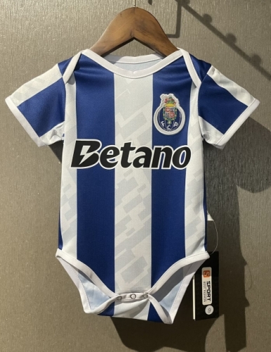 (Size 9-12) 2025/26 Porto Home Blue & White Baby Soccer Uniform-308
