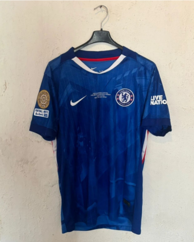 With Patch 2025/26 Chelsea Home Blue Thailand Soccer Jersey AAA