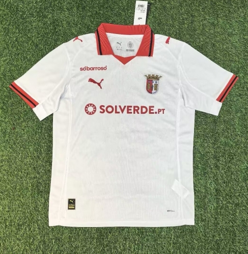 2025/26 SC Braga Away White Thailand Soccer Jersey AAA-416/522