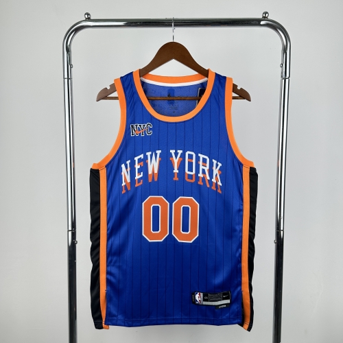 2024 Season City Version NBA New York Knicks Blue #00 Jersey-311