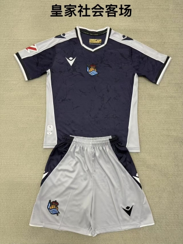 2025/26 Real Sociedad Away Black Soccer Uniform-208