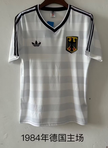 1984 Retro Version Germany Home White Thailand Soccer Jersey AAA-709