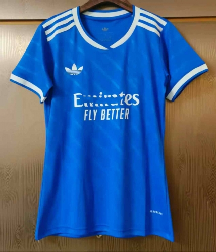 2025/26 Rea Madrid 2nd Away Blue Thailand Female Soccer Jersey AAA-JJ