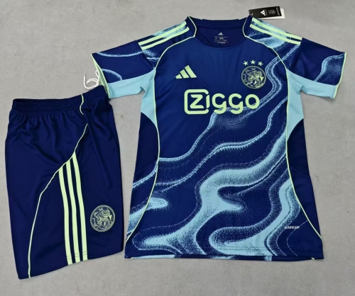 2025-26 Ajax Away Royal Blue Soccer Uniform-315