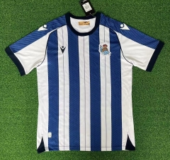 2025/26 Real Sociedad Home  Blue & White Thailand Soccer Jersey AAA-416/522/320