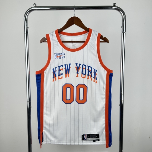 2025 Season City Version NBA New York Knicks White #00 Jersey-311