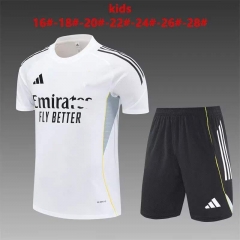 Kids 2025/26 Rea Madrid White Kids/Youth Soccer Tracksuit Uniform-801