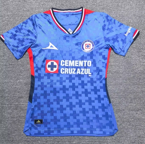 2025/26 Cruz Azul Home Blue Thailand Female Soccer Jersey-912