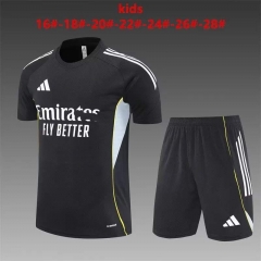 Kids 2025/26 Rea Madrid Black Kids/Youth Soccer Tracksuit Uniform-801