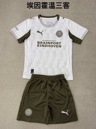2025/26 PSV Eindhoven 3nd Away White Soccer Uniform-208