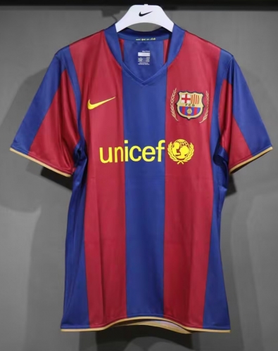 Player Retro Version 07/08 Barcelona Home Red & Blue Thailand Soccer Jerseys-703