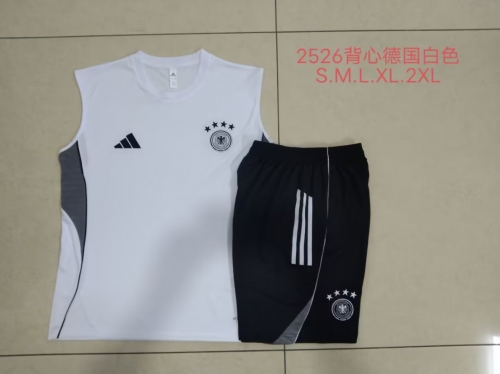 2025/26 Germany White Thailand Soccer Vest Suit-815
