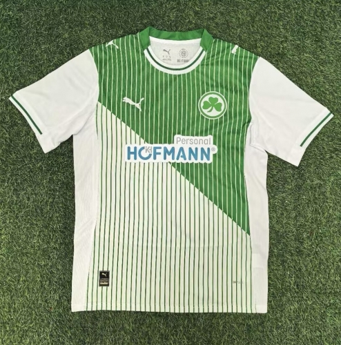 2025/26 SpVgg Greuther Fürth Home Green & White Thailand Soccer Jersey AAA-416