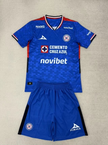 2025/26 Cruz Azul Home Blue Soccer Uniform-208