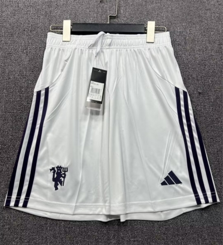 2025/26 Manchester United Away White Thailand Soccer Shorts-315