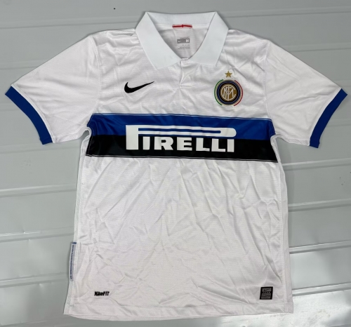 09/10 Retro Version Inter Milan Away White Thailand Soccer Jersey AAA-503