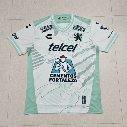 2025/26 Club León Away Green & White Thailand Soccer Jerseys AAA-07
