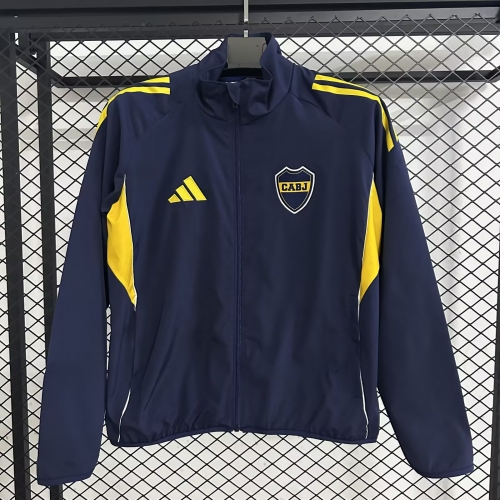 2025/26 BOCA Juniors Cyan Windbreaker Hoodies Top-47