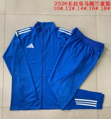 Kids 2025/26 Rea Madrid Lake Blue Kids/Youth Soccer Jacket Uniform-815