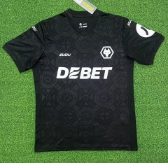 2025/26 Wolverhampton Wanderers Home Goalkeeper Black Thailand Soccer Jersey AAA-320