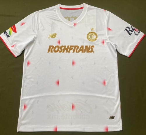 Player Version 2025/26 Toluca FC Away White Thailand Soccer Jersey AAA-912