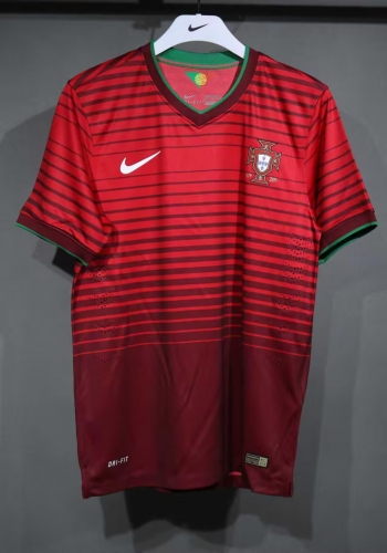 Player Retro Version 2014 Portugal Home Red Thailand Soccer Jersey AAA-703