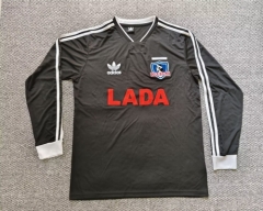 1991 Retro Version Colo-Colo Black LS Thailand Soccer Jersey AAA-301