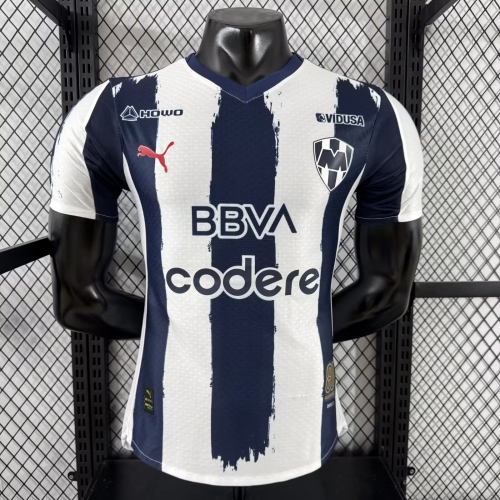 Player Version 2025/26 Monterrey Home White & Blue Thailand Soccer Jersey AAA-912/308/XY