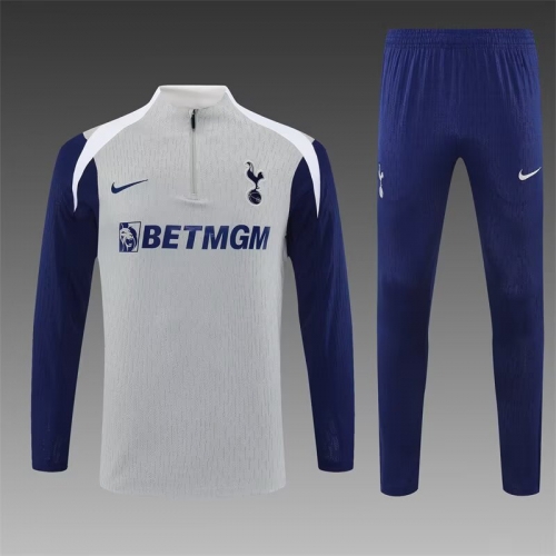 Player Version 2025/26 Tottenham Hotspur Gray Thailand Soccer Tracksuit Uniform-801
