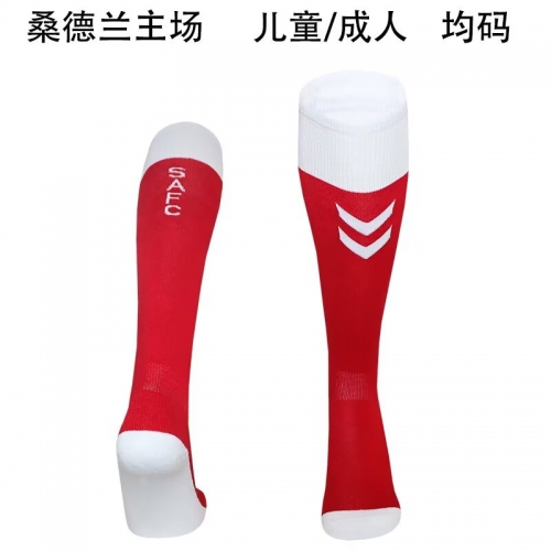 Adult/Kids 2025/26 Sunderland Home Red Thailand Soccer Socks