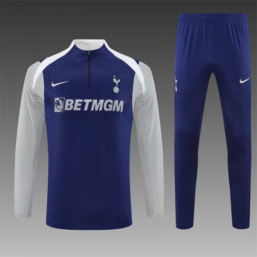 Player Version 2025/26 Tottenham Hotspur Royal Blue Thailand Soccer Tracksuit Uniform-801