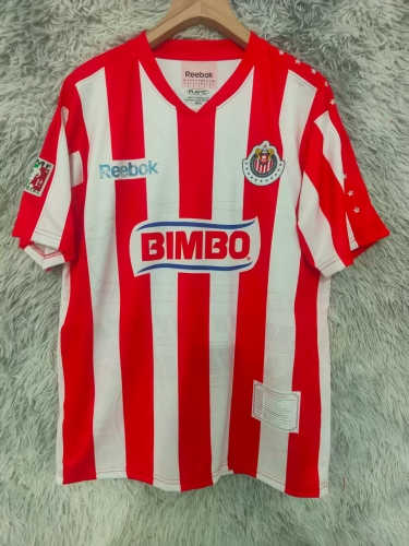 2010 Special Retro Version Deportivo Guadalajara Red & White Thailand Soccer Jersey AAA-2178