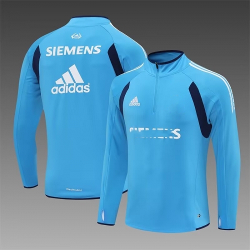 05/06 Retro Version Rea Madrid Light Blue Thailand Soccer Tracksuit Top-801