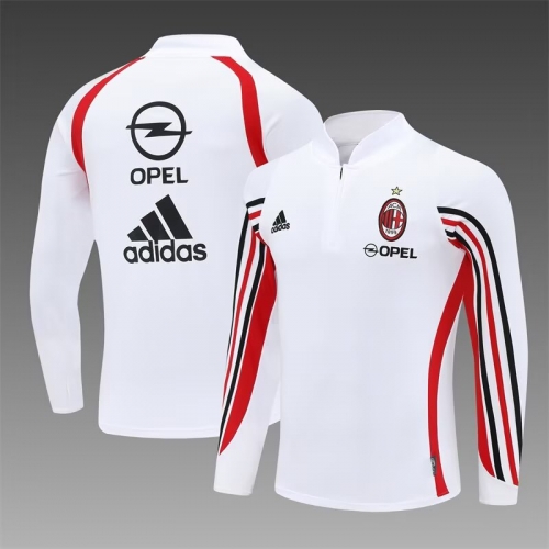 03/04 Retro Version AC Milan White Thailand Soccer Tracksuit Top-801