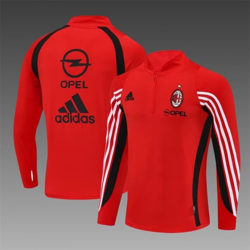 03/04 Retro Version AC Milan Red Thailand Soccer Tracksuit Top-801