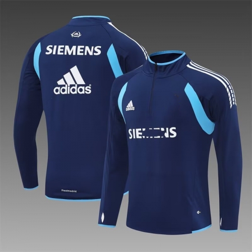 05/06 Retro Version Rea Madrid Royal Blue Thailand Soccer Tracksuit Top-801