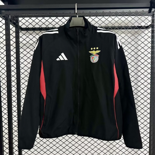 2025/26 Benfica Black Windbreaker Hoodies Top-47