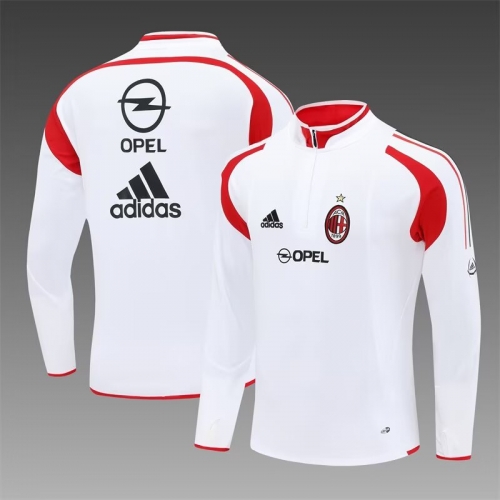 04/05 Retro Version AC Milan White Thailand Soccer Tracksuit Top-801