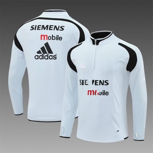 04/05 Retro Version Rea Madrid Light Gray Thailand Soccer Tracksuit Top-801