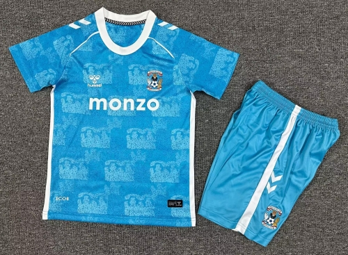 Kids 2025/26 Coventry City Home Blue Kids/Youth Soccer Jersey AAA-1040