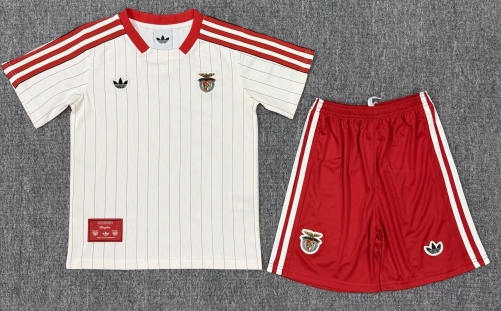 Kids 2025/26 Benfica White Kids/Youth Soccer Uniform-507