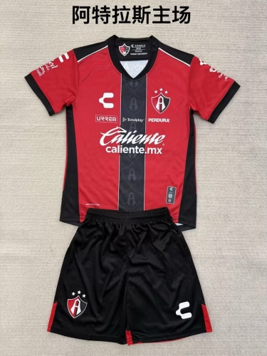 Kids 2025/26 Atlas FC Home Red Kids/Youth Soccer Uniform-208