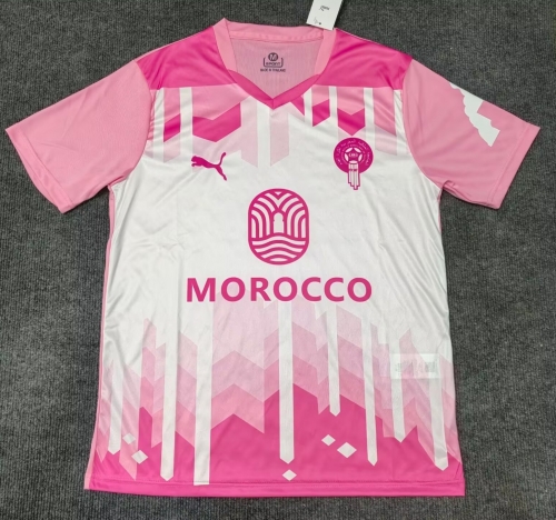 2025/26 Special Version Morocco White & Pink Thailand Soccer Jersey AAA-312